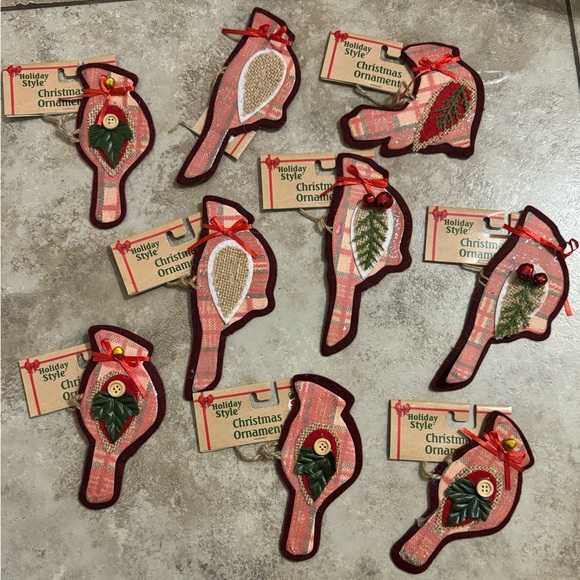 Christmas Ornaments, Birds - Picture 1 of 2